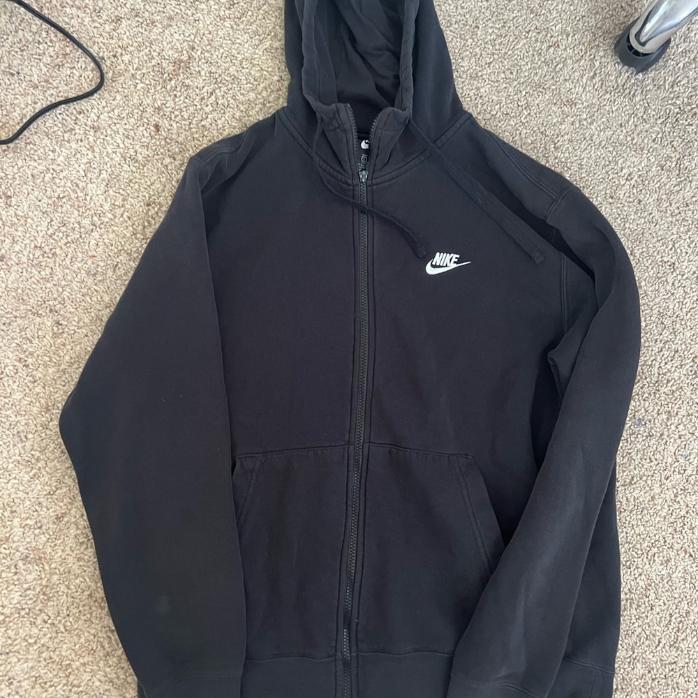 Nike Black Zip-Up Hoodie